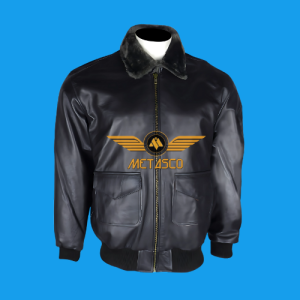 Mens Leather Bomber Jacket